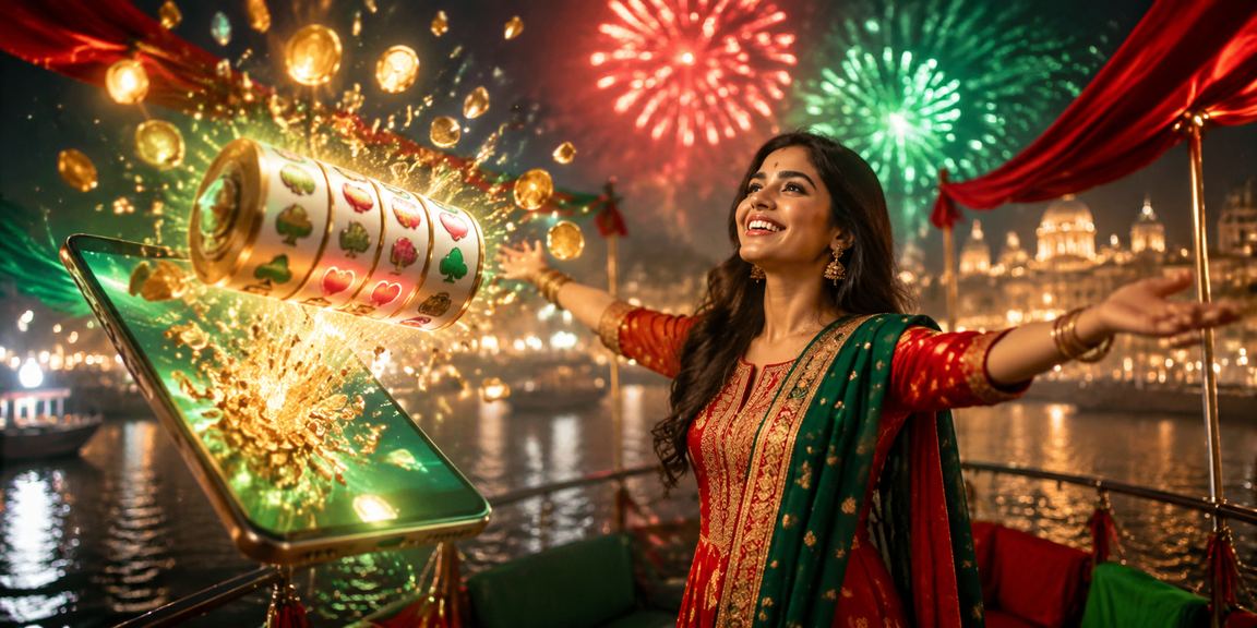 ময়মনসিংহে লাল-সবুজ থিমের স্লট গেম দৃশ্য